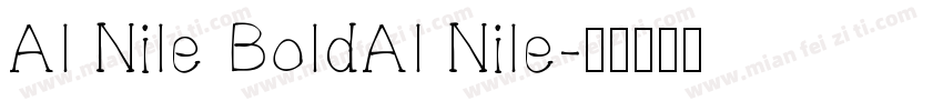 Al Nile BoldAl Nile字体转换